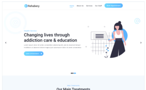 Rehabery Landing page Landing Page Template