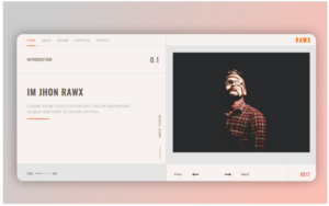 Rawx - Html Personal Portfolio Landing Page Template