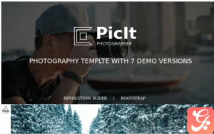 PicIt - Fullscreen HTML Photography Landing Page Template