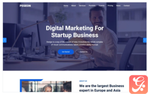 Pegeon - Business and Consulting Landing Page Template