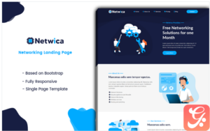 Netwica - Networking Landing Page Template