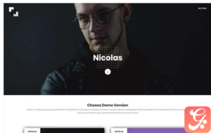 Nicolas - Multipurpose Personal, Portfolio and CV Landing Page Template