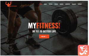 MyFitness - Gym Landing Page Template