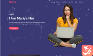 Mariya Personal Portfolio Landing Page Template