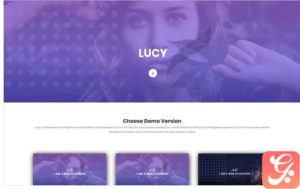 Lucy - Personal Portfolio Landing Page Template
