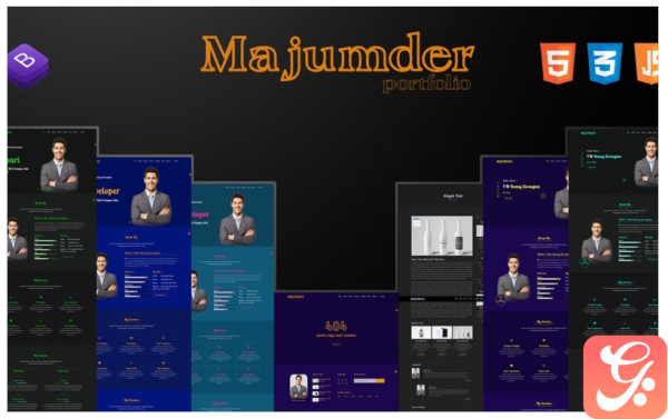 MAJUMDER-2 Portfolio Landing Page Template