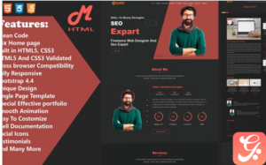 Majumder Portfolio Landing Page Template