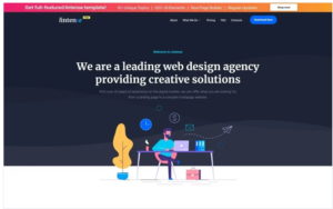 lintense - Free HTML Landing Page Template