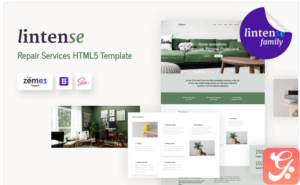 Lintense - Home Remodeling Company Landing Page Template