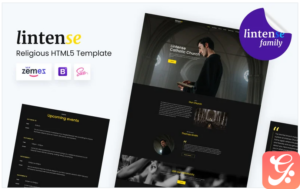 Lintense Catholic Church - Religious HTML5 Landing Page Templatate