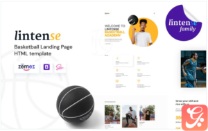 Lintense - Basketball Club HTML5 Landing Page Template