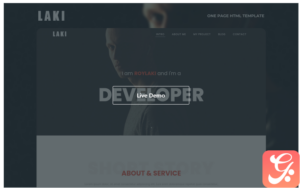 Laki - One page Multipurpose Personal Html Landing Page Template