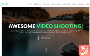 Kavli - Photography Landing Page Templates