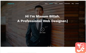 Joggota - Personal Portfolio HTML5 Landing Page Template