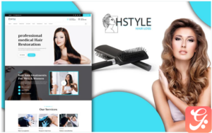 Hstyle Beauty Salon Landing Page HTML5 Template