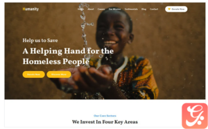 Humanity - Charity & Nonprofit Foundation Landing Page Template