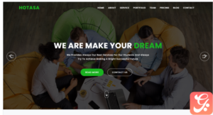 Hotasa Consulting & Business Landing Page Template