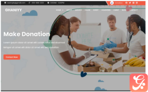 Ghaniyy - Charity & Donation One Page Template