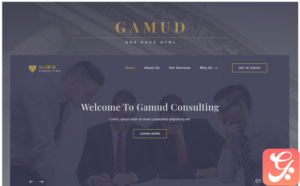 Gamud - Multipurpose Businnes & Consulting Landing Page Template