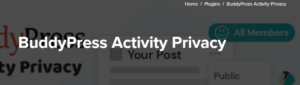 BuddyPress Activity Privacy 1.0.9