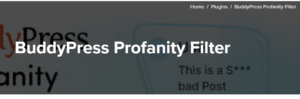 BuddyPress Profanity Filter 1.2.4