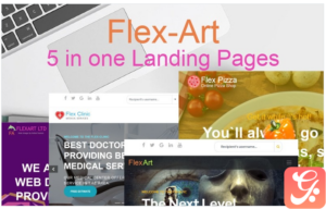 FlexArt - Five in One Landing Page Template
