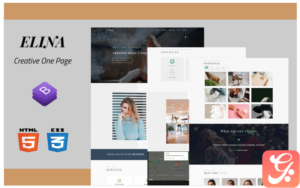 Elina - Portfolio Landing Page Template
