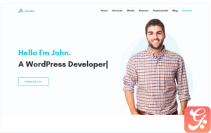 Ellora - Personal Resume & Portfolio Landing Page Template