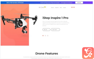 Drone - Free Clean HTML Landing Page Template