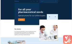 Drug Store Free Responsive Landing Page Template