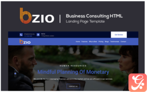 Bizo - Business Marketing HTML Template Landing Page Template