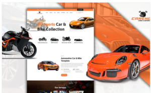 Carency Car Showroom Landing Page HTML5 Template