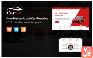 Cargo - Auto Mechanic and Car Reparing Landing Page Template