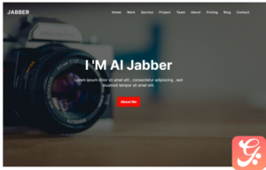 Al Jabber - Modern Portfolio Photograper Landing Page Template