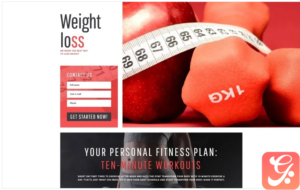 Weight Loss - Simple Weight Loss Program Compatible with Novi Builder Landing Page Template