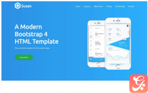 Susan - App Landing HTML5 Template Landing Page Template
