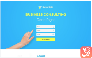 SunnySide - Design Studio Minimal HTML Landing Page Template
