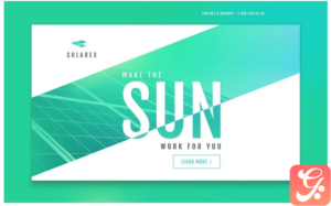 Solar Energy Responsive Landing Page Template
