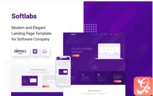 Softlabs - Software Company Creative HTML Bootstrap Landing Page Template