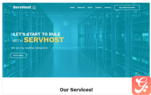 SerHost - Online Hosting HTML5 Template Landing Page Template