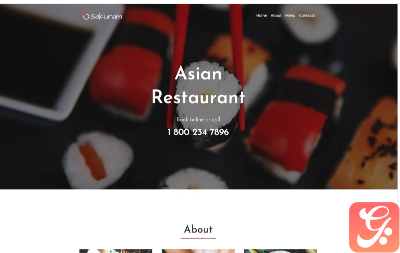 Sakuram - Landing WordPress Elementor Themes Landing Page Template