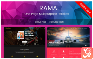 RAMA - One Page Multipurpose Parallax Landing Page Template