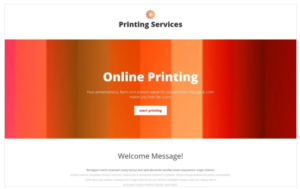 Print Shop Responsive Landing Page Template