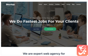 Montaz - One Page Parallax Landing Page Template