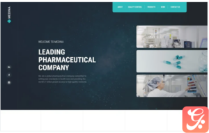Medina - Pharmaceutical Company Modern HTML Landing Page Template