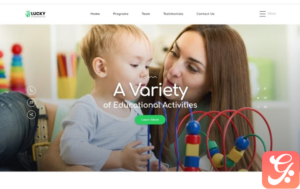 Lucky - Kindergarten Clean HTML Landing Page Template