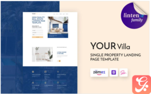 Lintense Real Estate - Single Property Landing Page Template