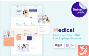 Lintense Medical - Healthcare Clean HTML Landing Page Template
