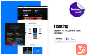 Lintense Hosting - Creative HTML Landing Page Template
