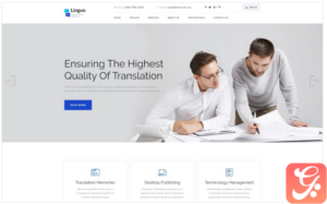 Lingvo - Translation Agency Landing Page Template